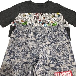 Marvel Heroes Gray Graphic Tee